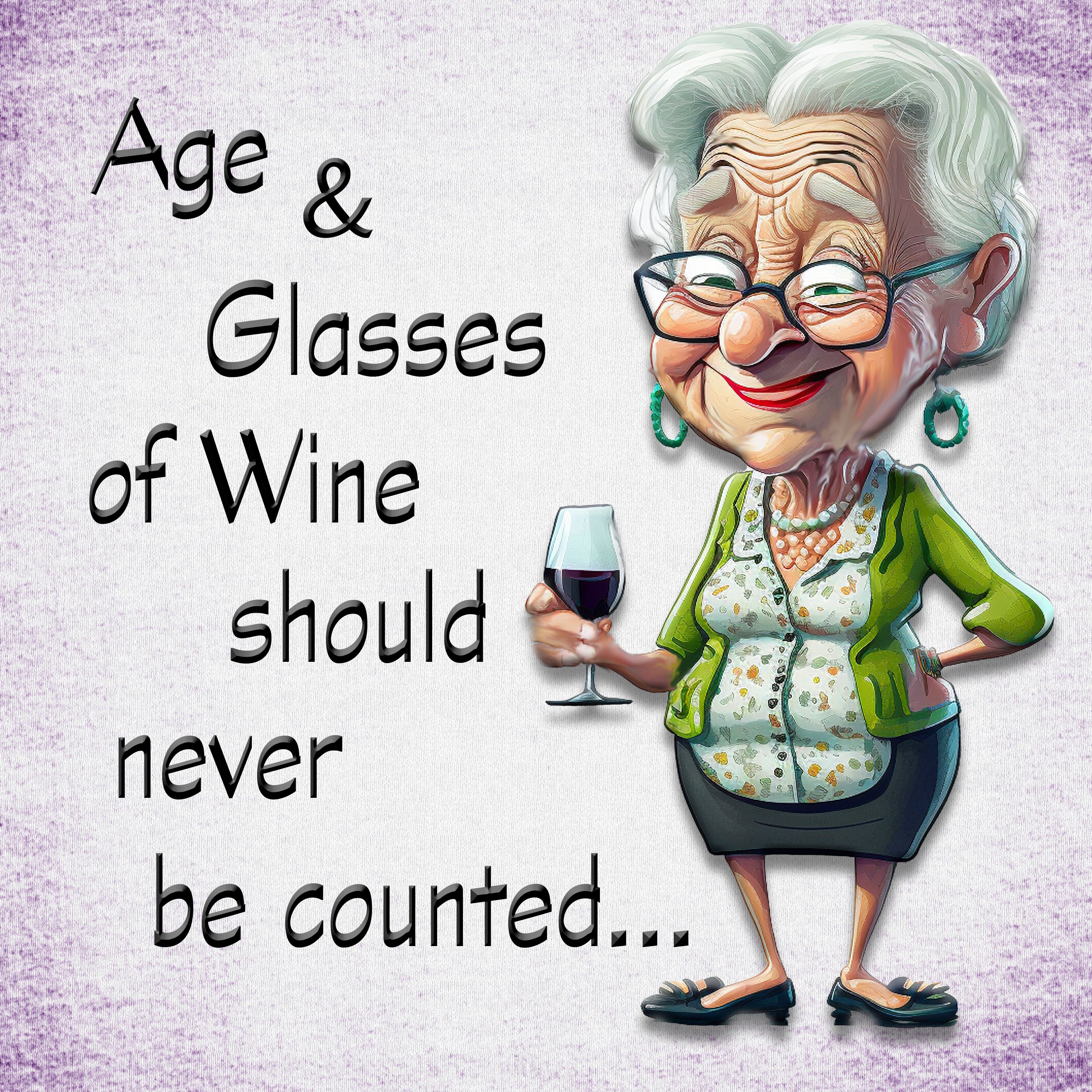 Age & Wine Senior Coaster