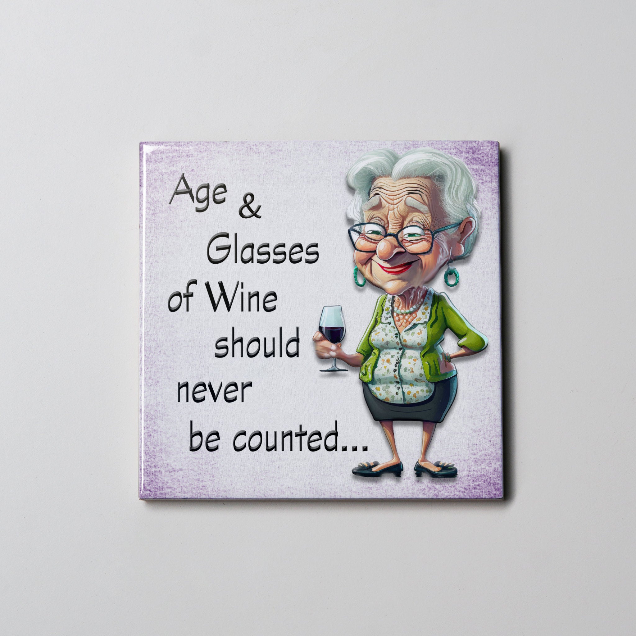 Age & Wine Senior Coaster