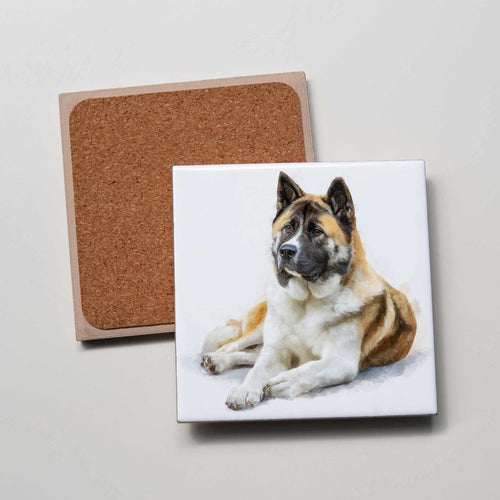 American Akita - Lying Down - Coaster