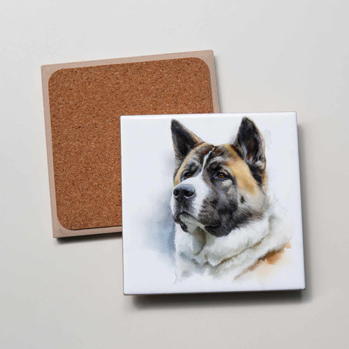 American Akita - Portrait - Coaster