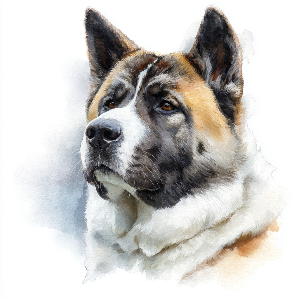 American Akita - Portrait - Coaster