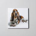 Bassett Hound - Lying - Coaster