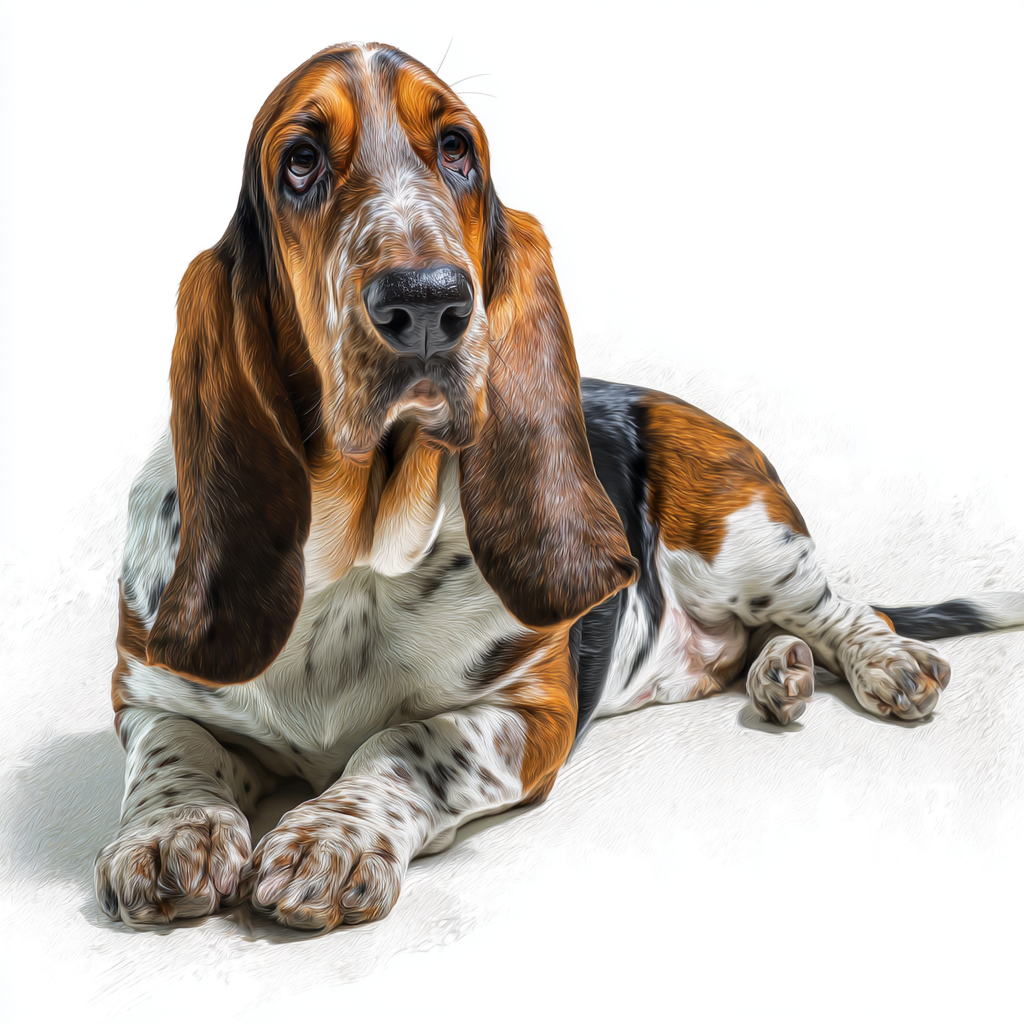 Bassett Hound - Lying - Coaster