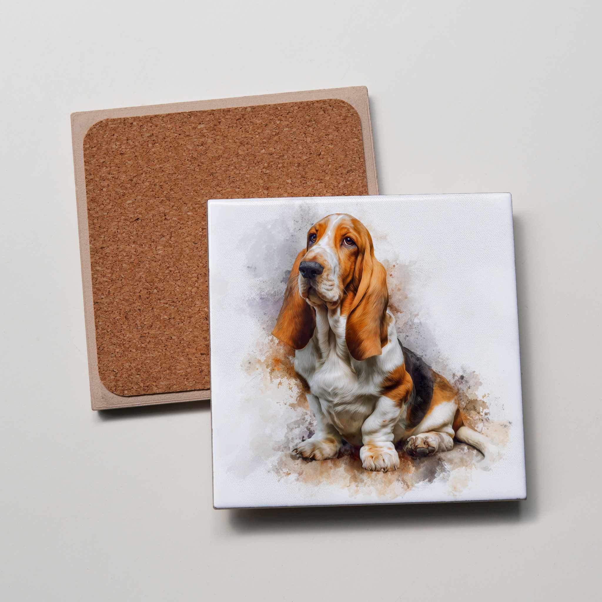 Bassett Hound - Sitting - Coaster