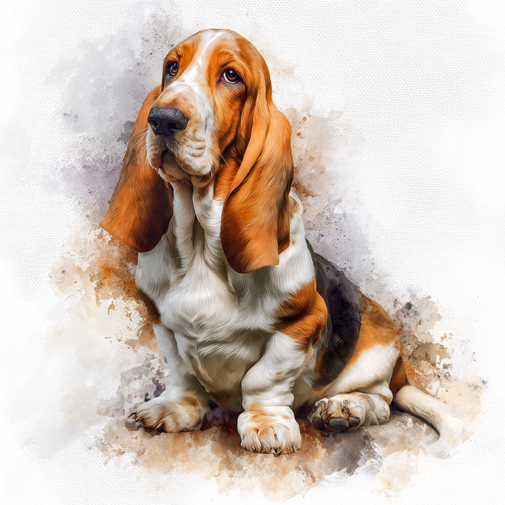 Bassett Hound - Sitting - Coaster