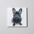 Black French Bulldog - Sitting - Coaster