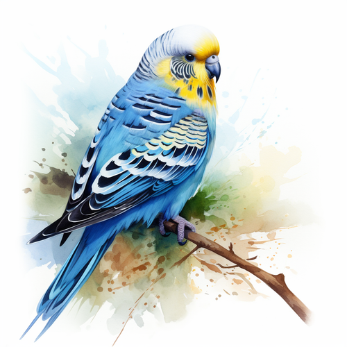 Budgie Blue FB- Coaster