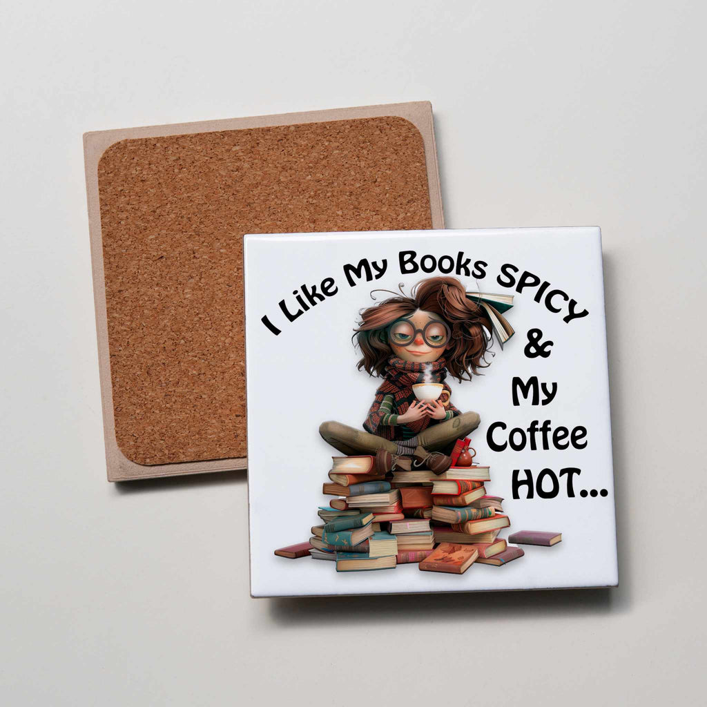 Books Spicy Coaster