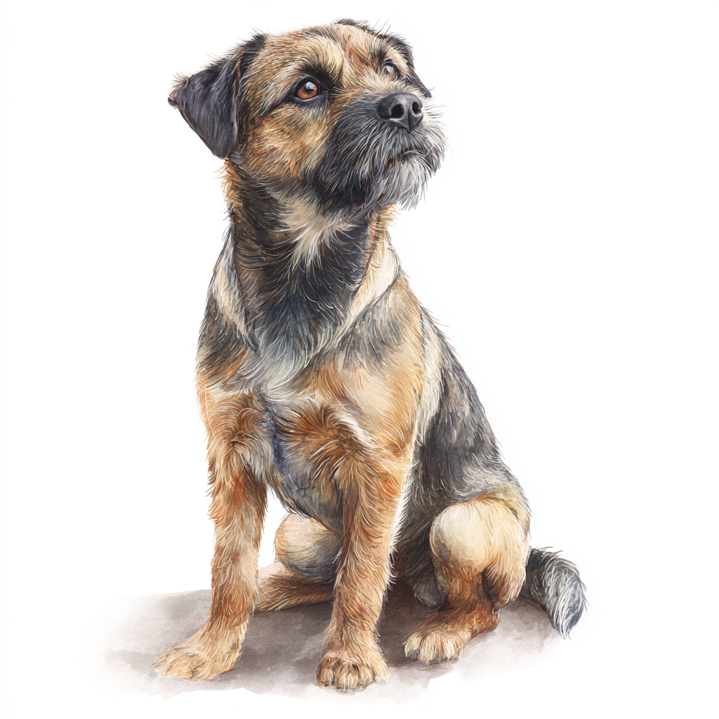 Border Terrier - Sitting - Coaster