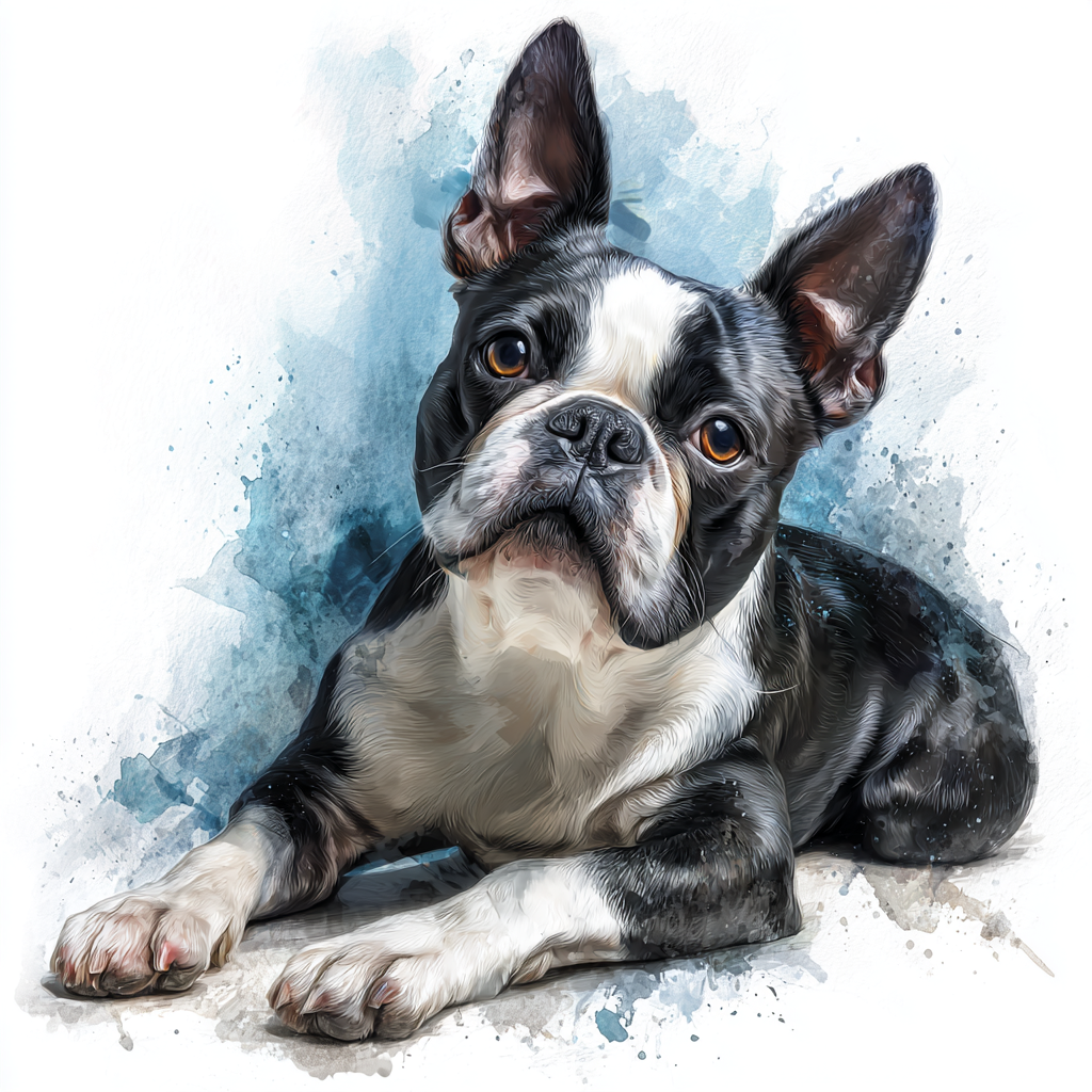 Boston Terrier - Lying HU - Coaster