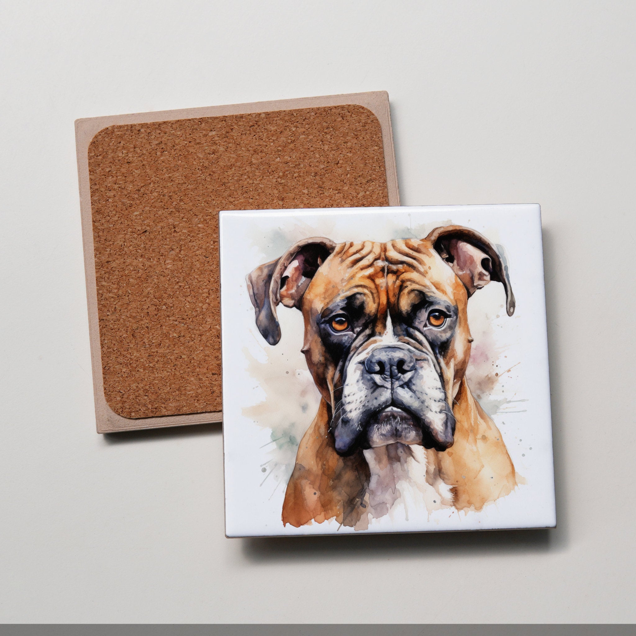 Boxer - Portrait - Coaster