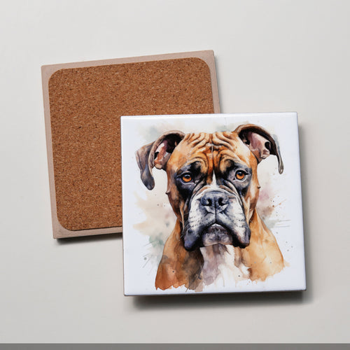 Boxer - Portrait - Coaster