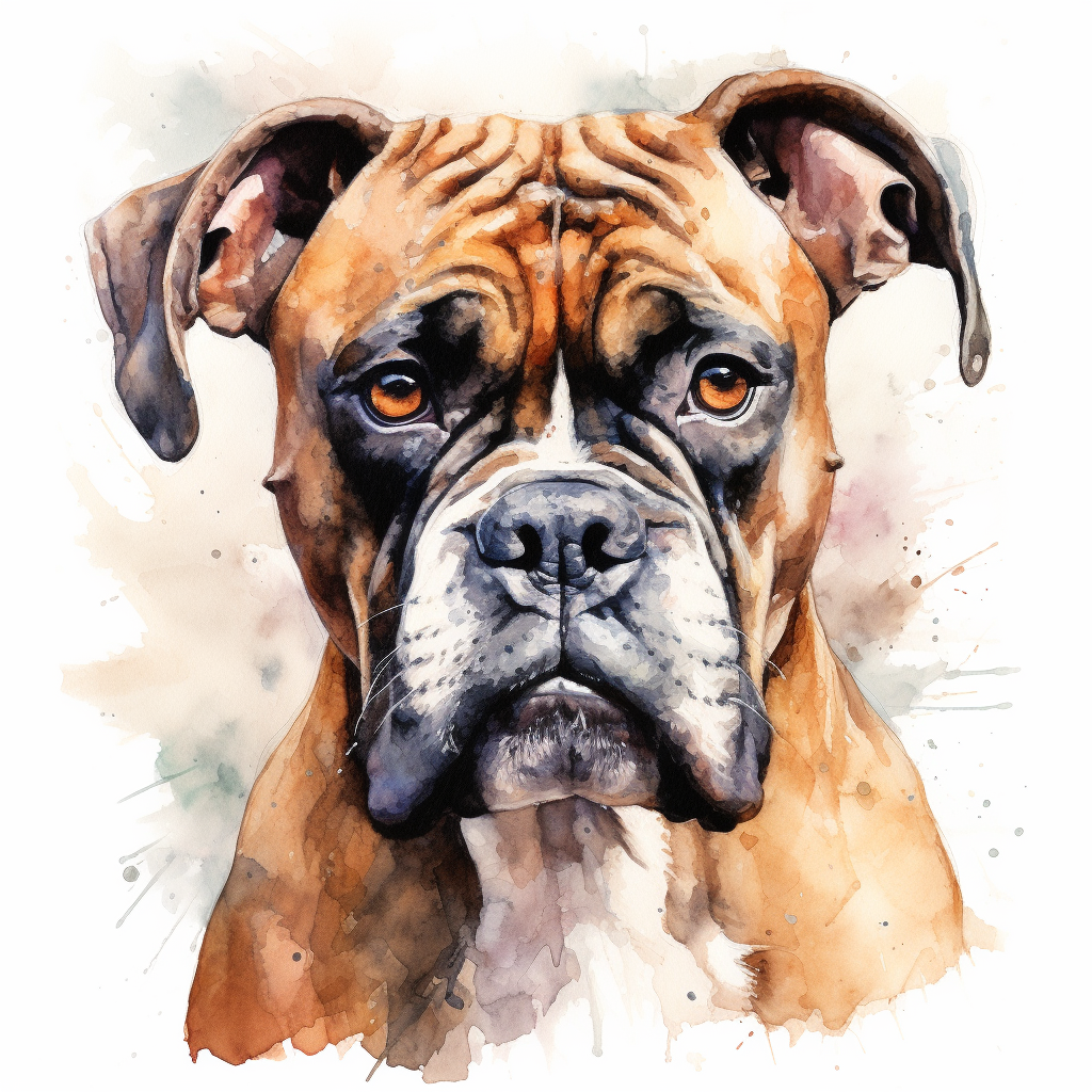 Boxer - Portrait - Coaster