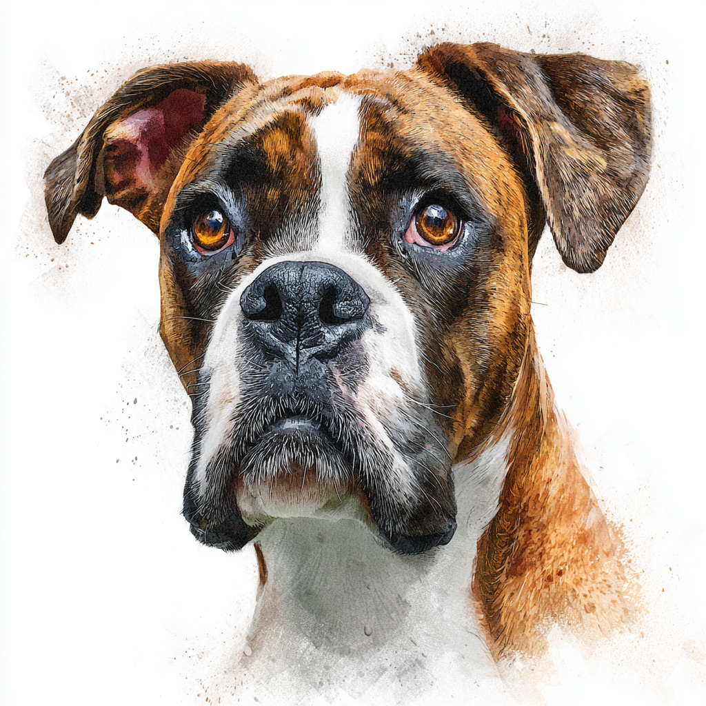 Boxer - Portrait LL - Coaster