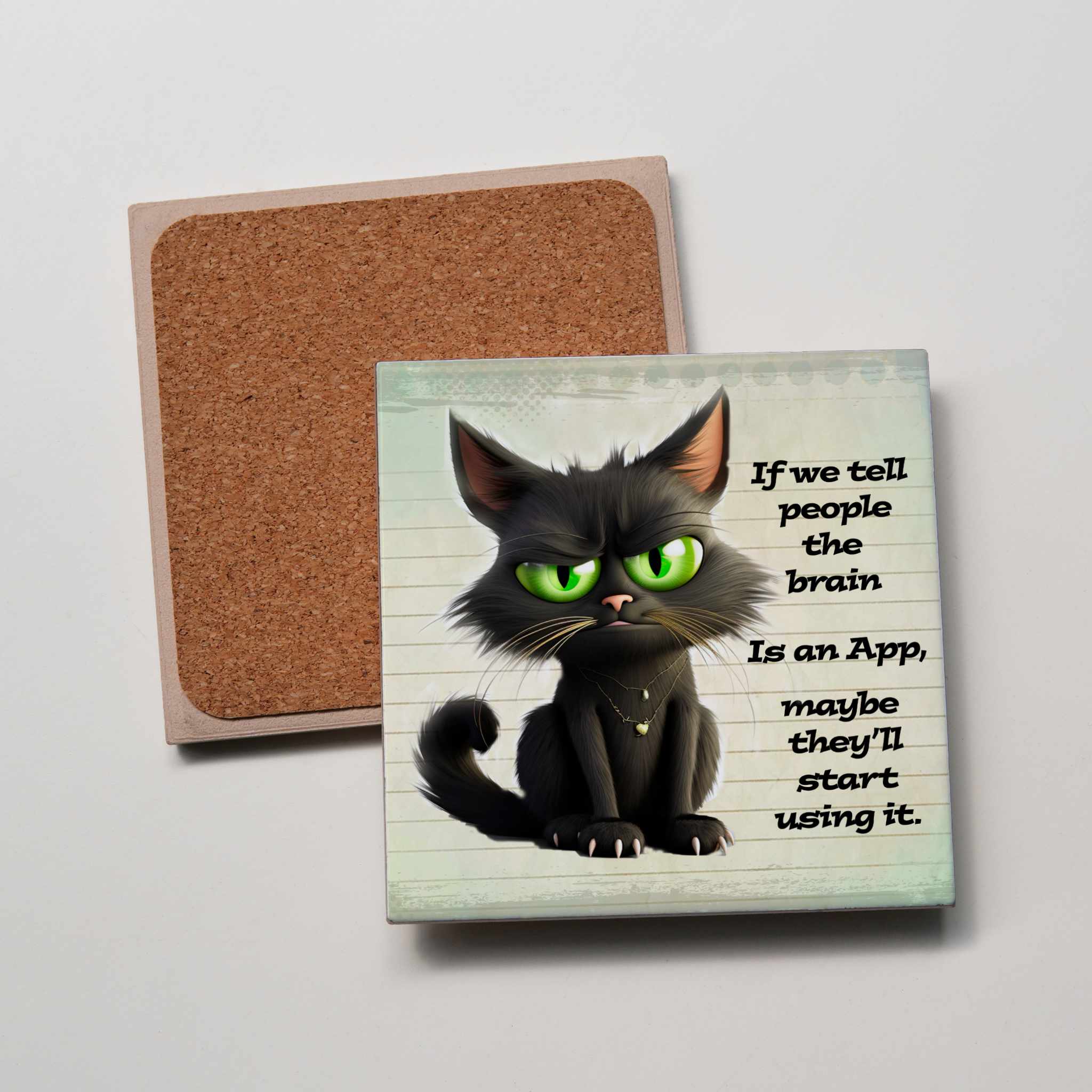 Brain App Coaster