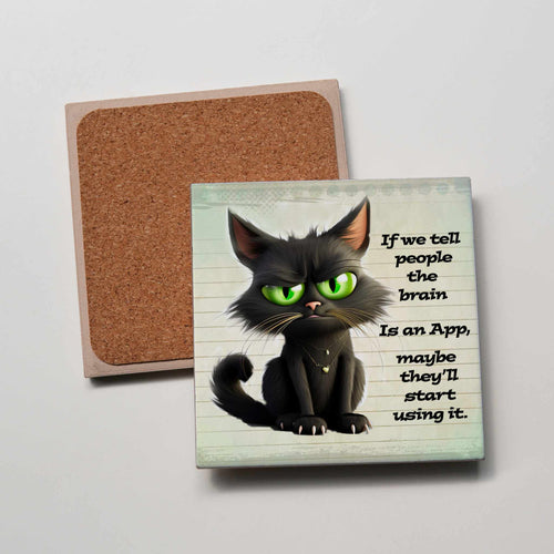 Brain App Coaster
