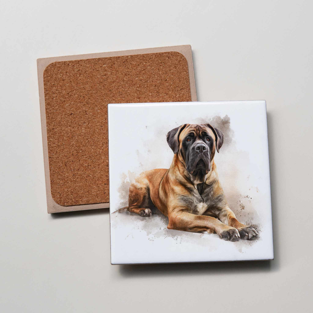 Bullmastiff - Lying Down HU - Coaster