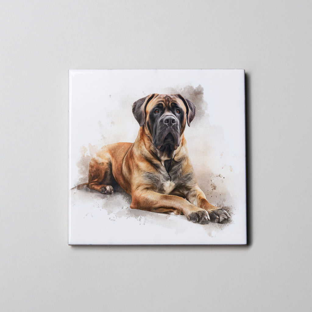 Bullmastiff - Lying Down HU - Coaster