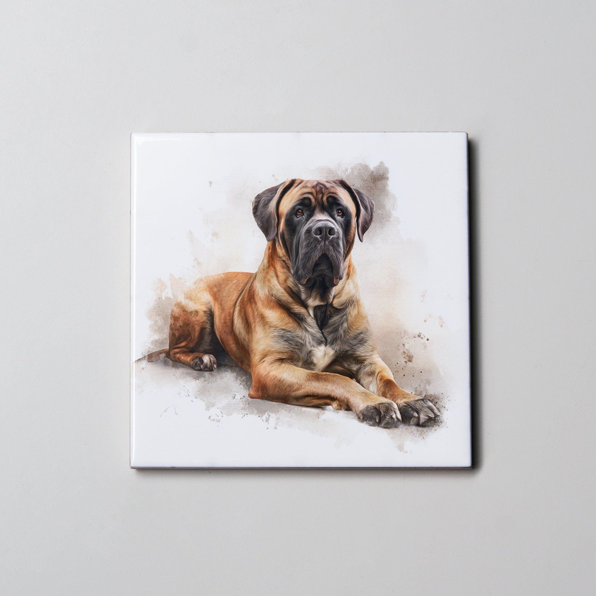 Bullmastiff - Lying Down HU - Coaster