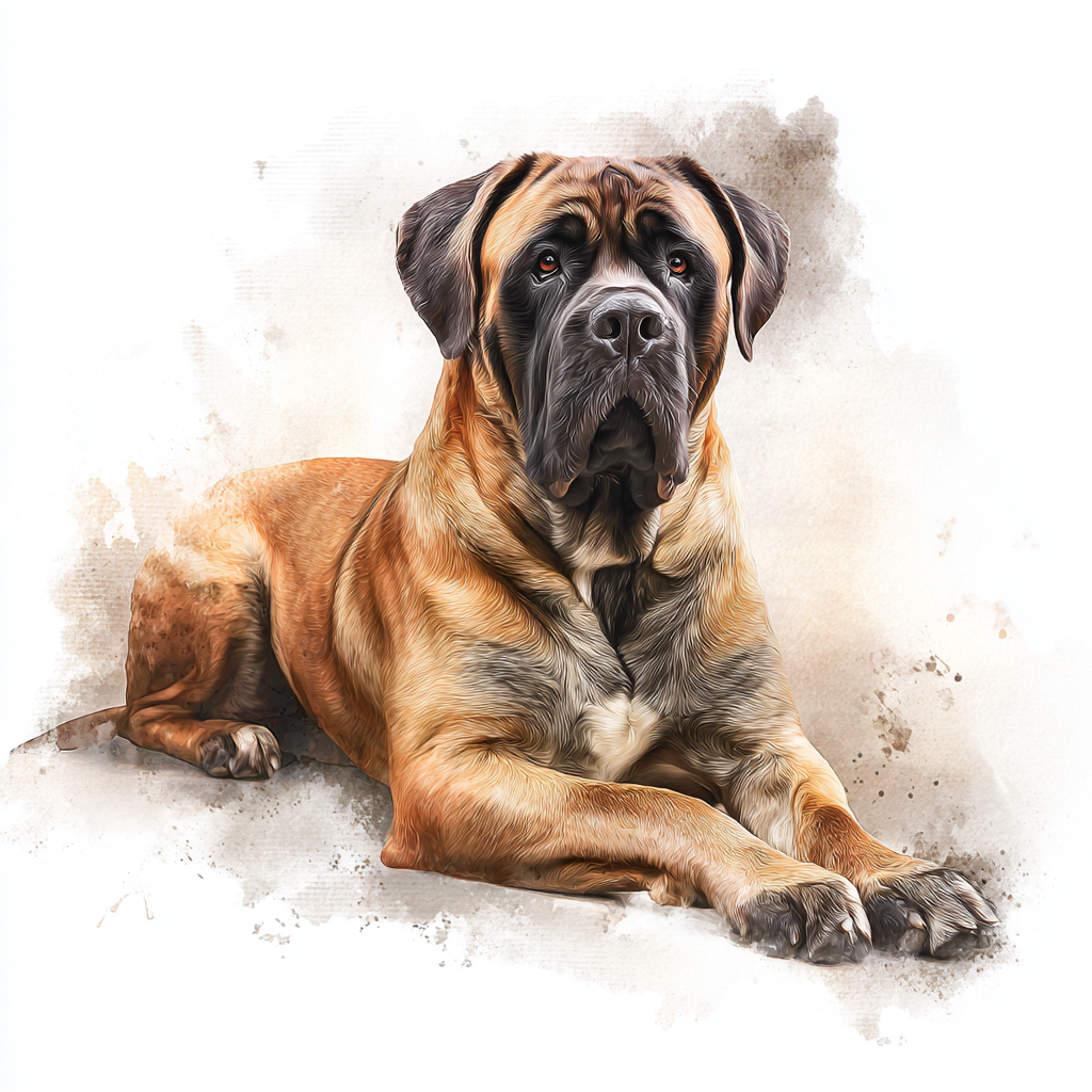 Bullmastiff - Lying Down HU - Coaster