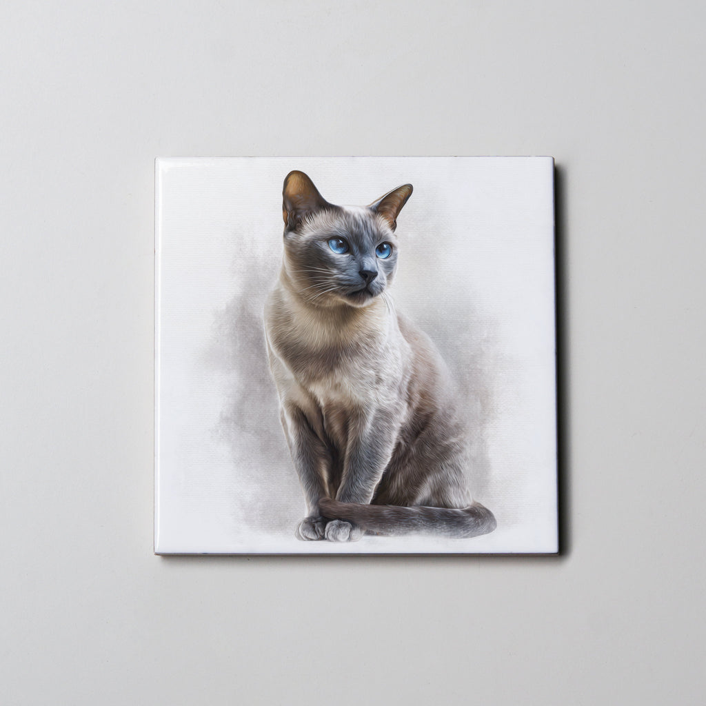 Burmese Blue Point Sitting- Coaster