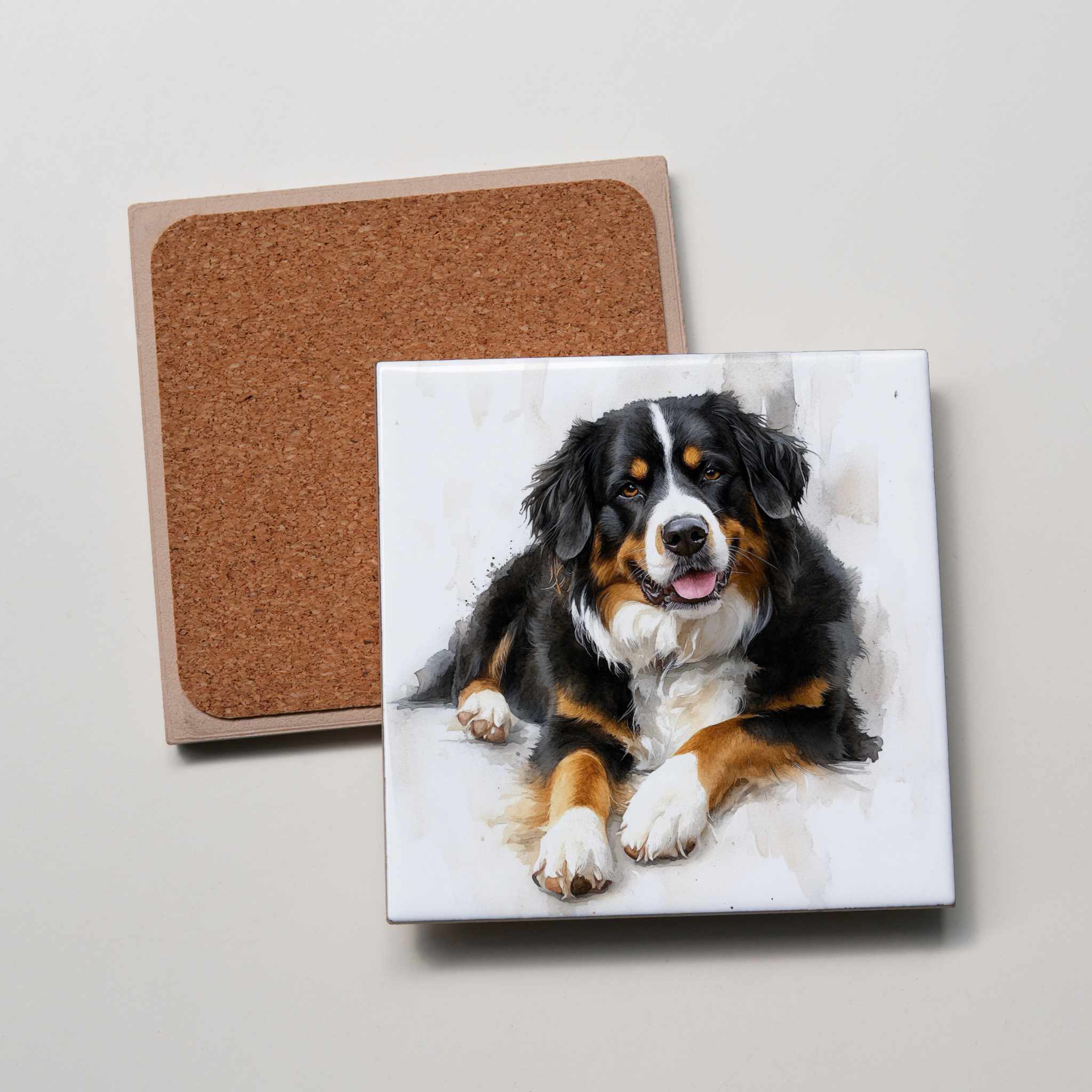 Burmese Mountain Dog - LR - Coaster
