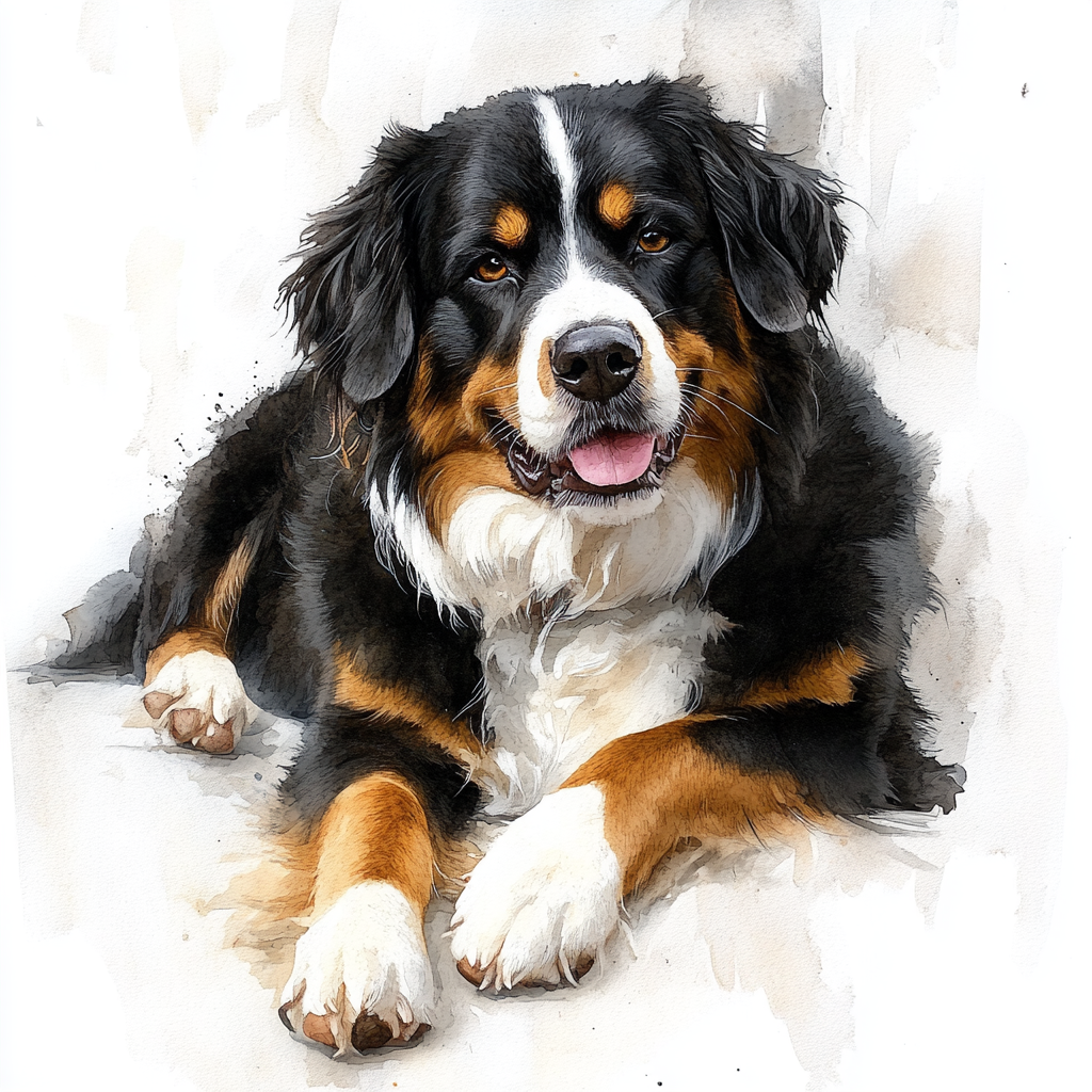 Burmese Mountain Dog - LR - Coaster