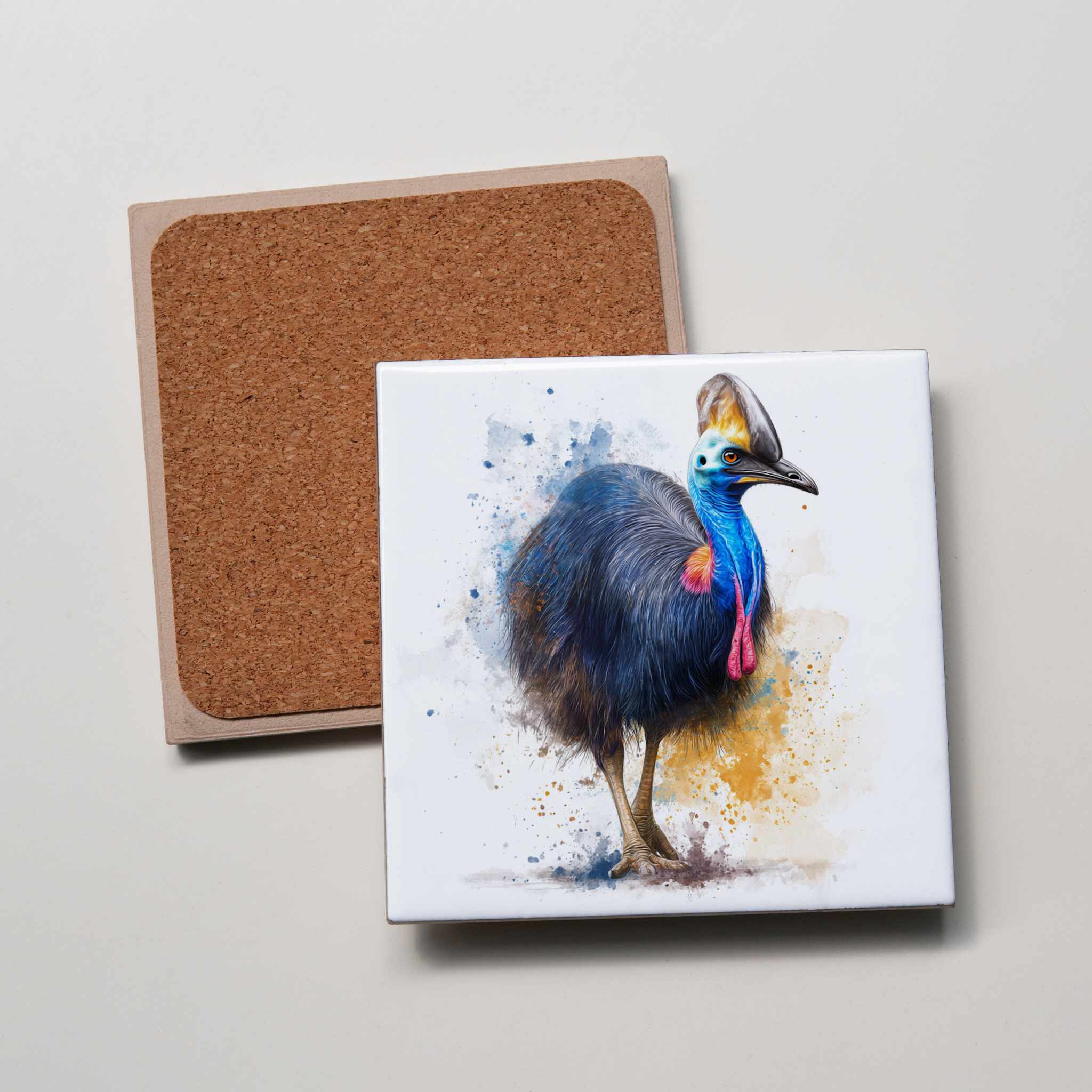 Cassowary Full Body - Coaster