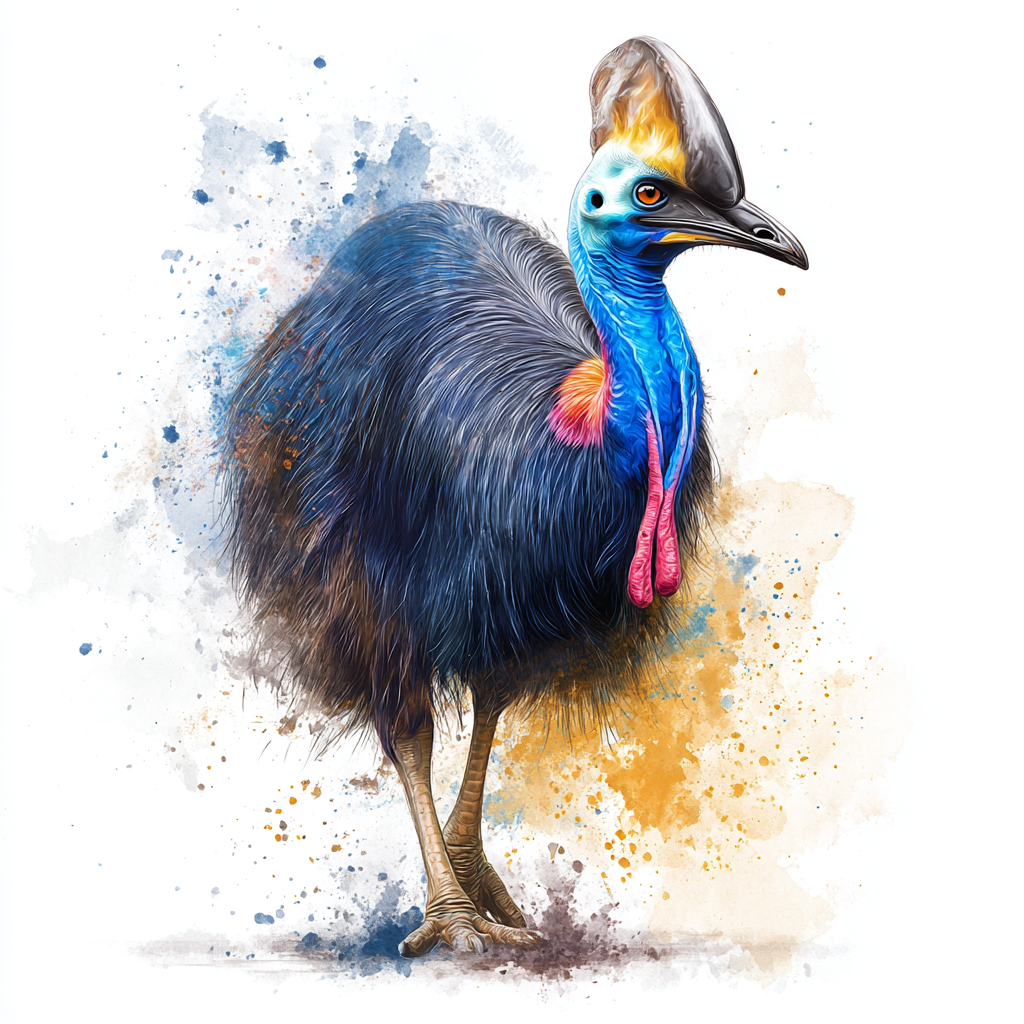 Cassowary Full Body - Coaster