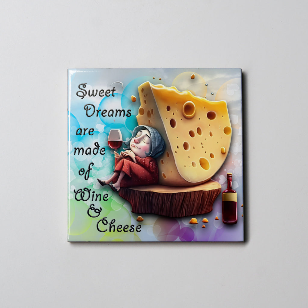 Cheese & Wine Coaster