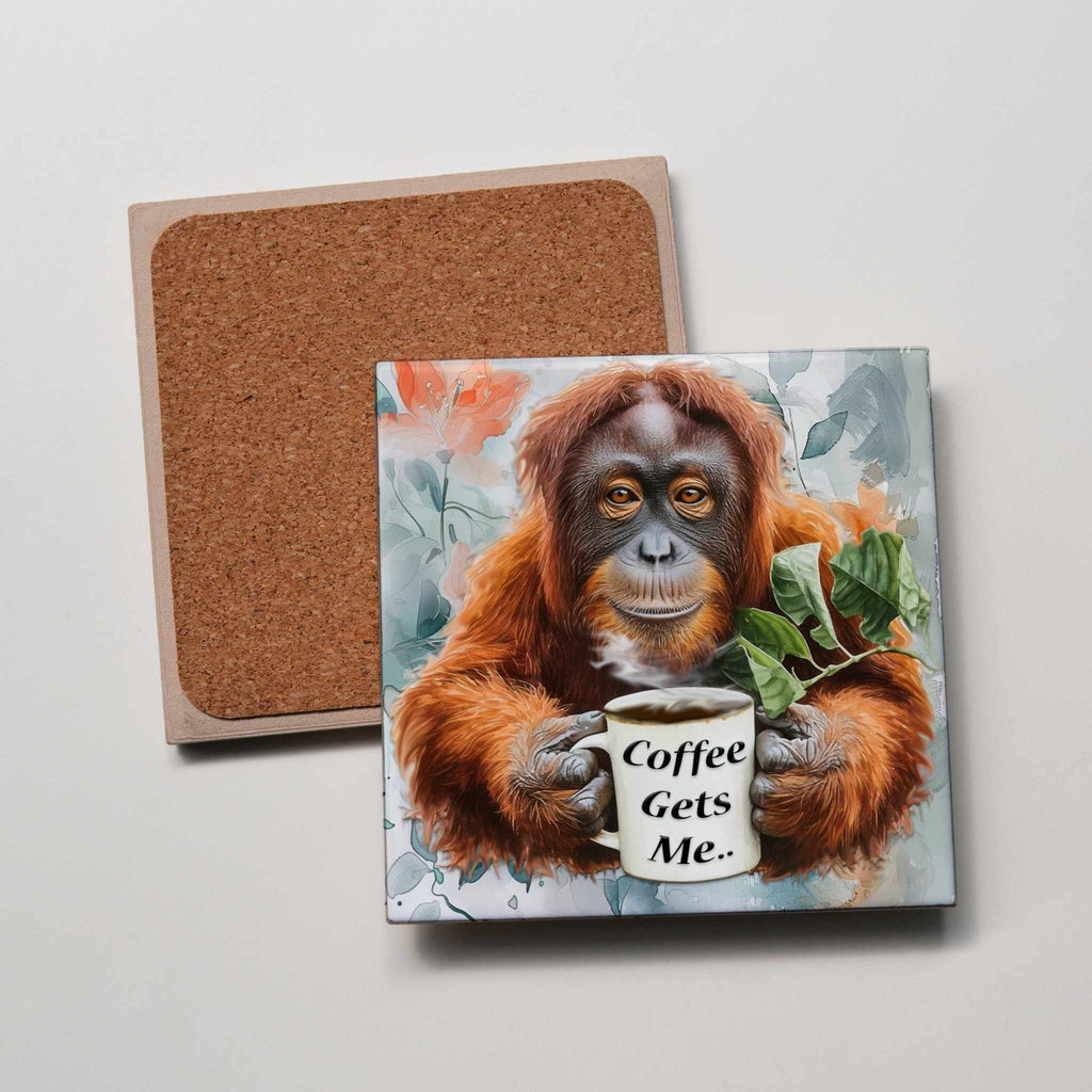 Coffee Gets Me Coaster