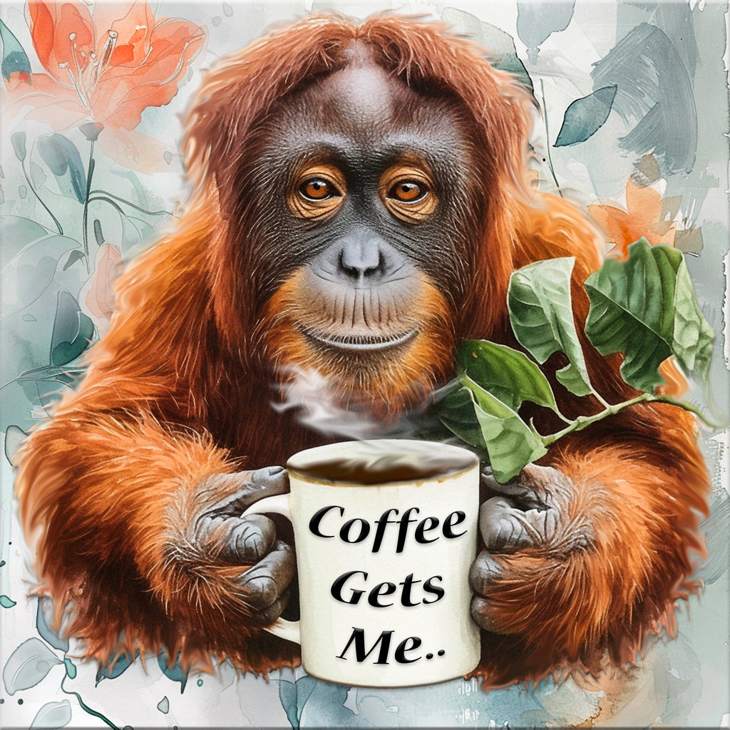 Coffee Gets Me Coaster