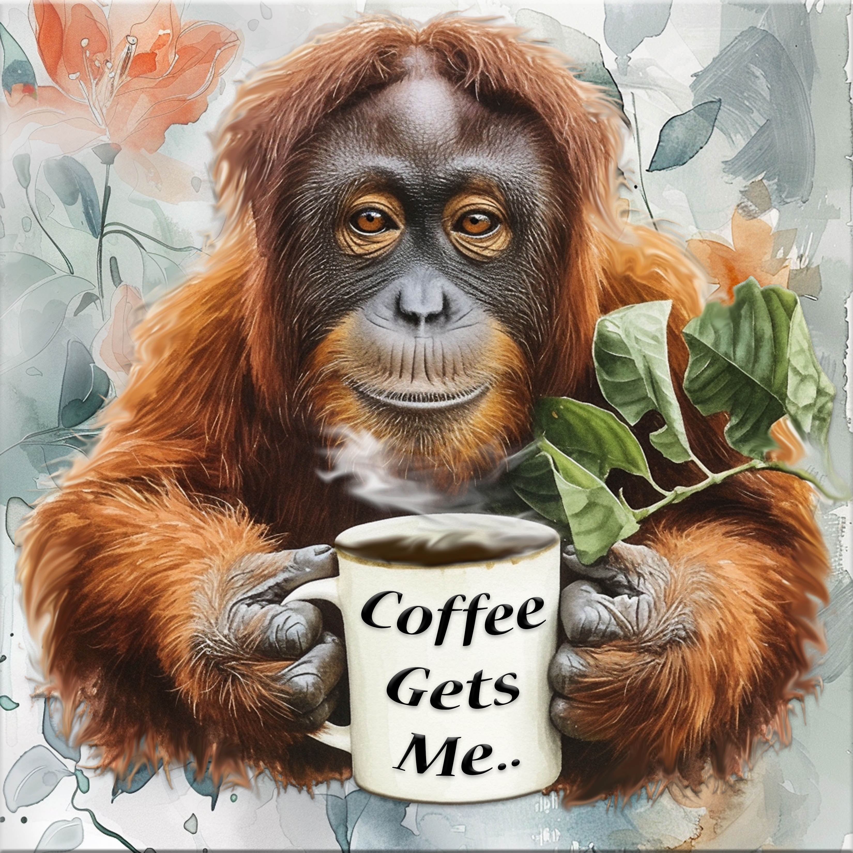 Coffee Gets Me Coaster