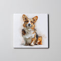 Corgi - tri-colour - sitting - Coaster