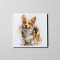 Corgi - tri-colour - standing - Coaster
