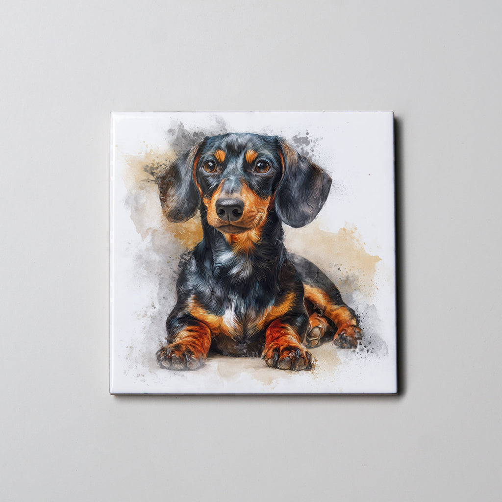 Dachshund Black & Tan LD - L - Coaster