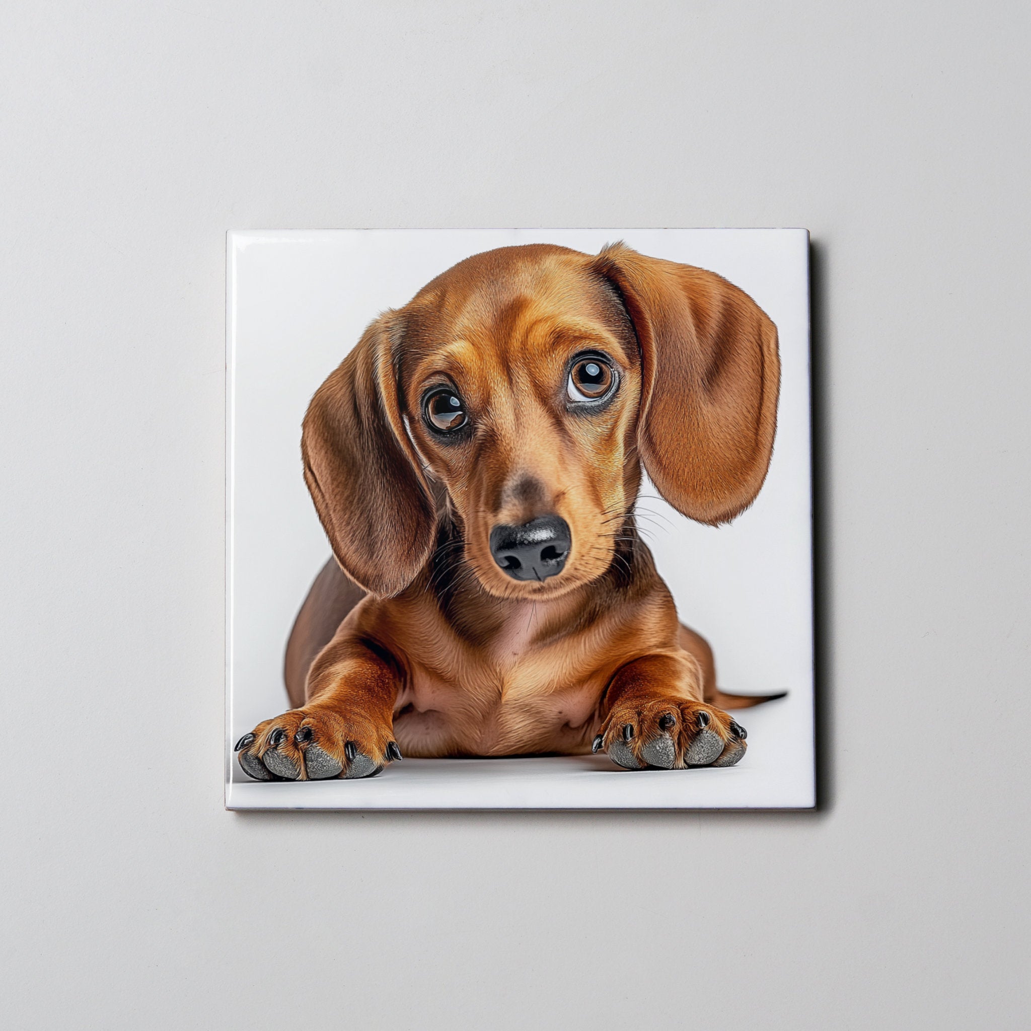 Dachshund  Tan LD - Coaster