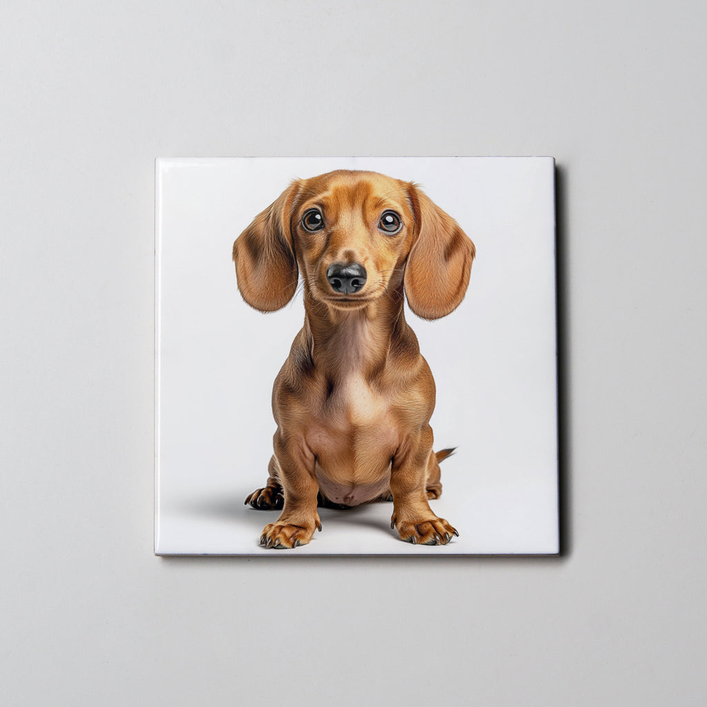 Dachshund Tan Sitting - Coaster