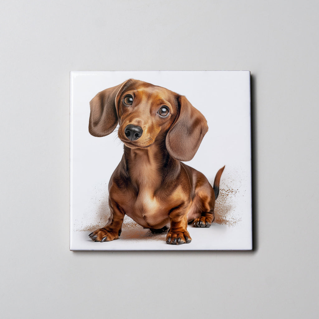 Dachshund Tan Sitting - P - Coaster