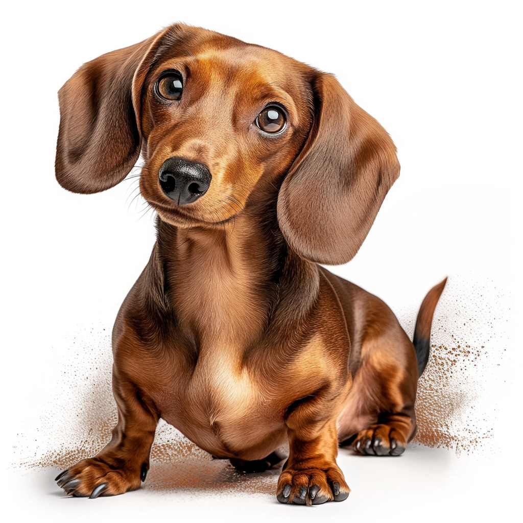 Dachshund Tan Sitting - P - Coaster