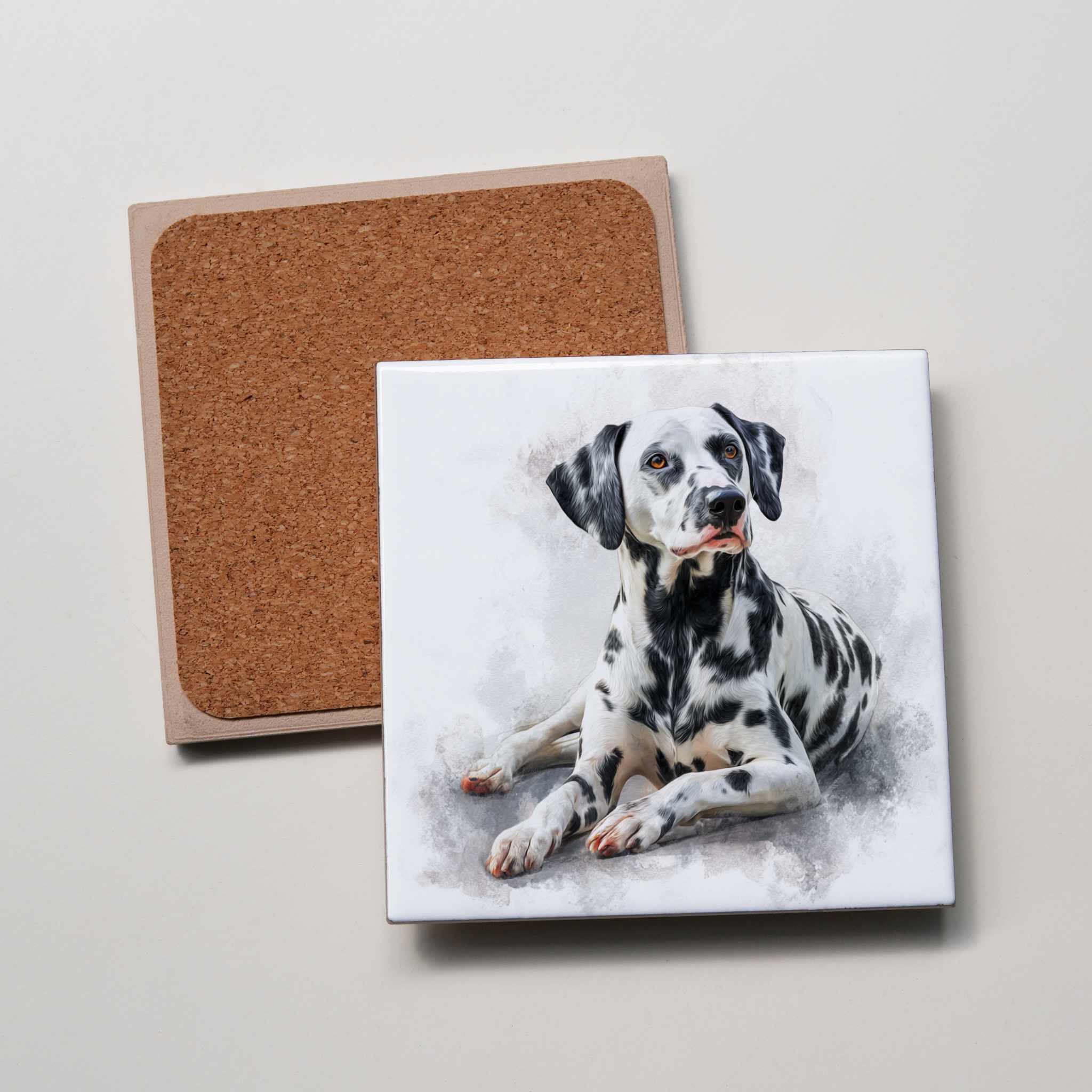 Dalmatian - Lying Down - Coaster