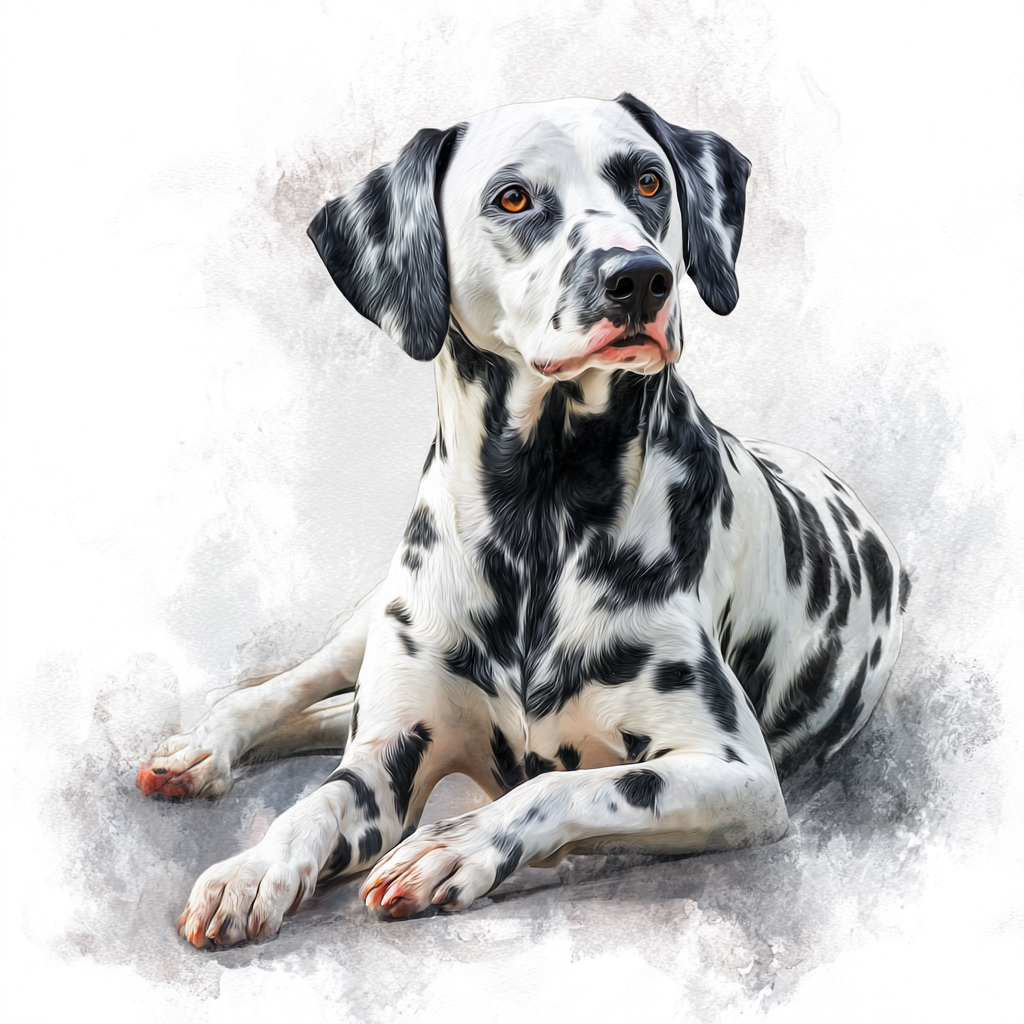 Dalmatian - Lying Down - Coaster