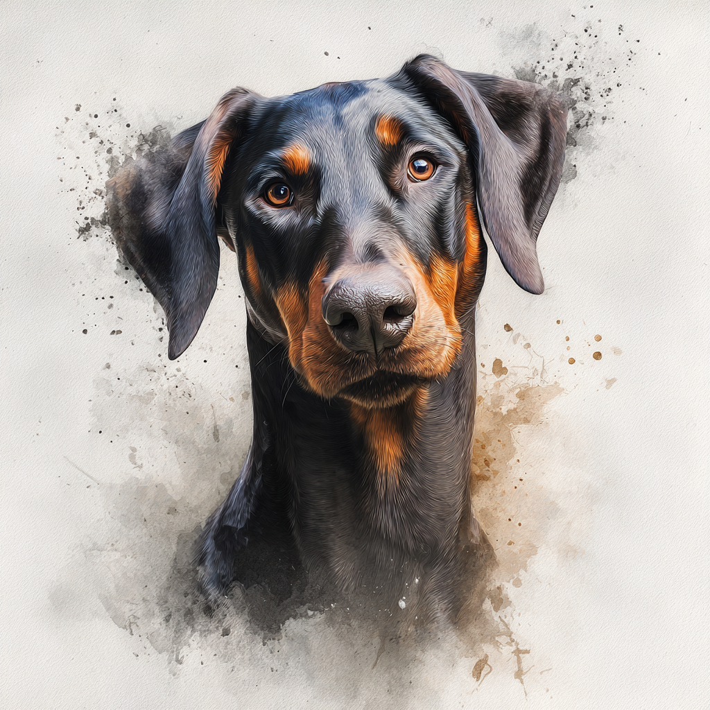 Doberman - Portrait - Coaster