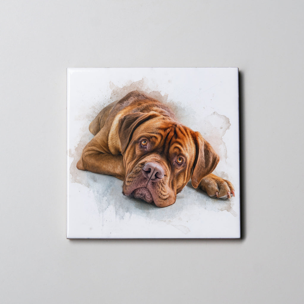 Dogue de Bordeaux - Lying Down - Coaster