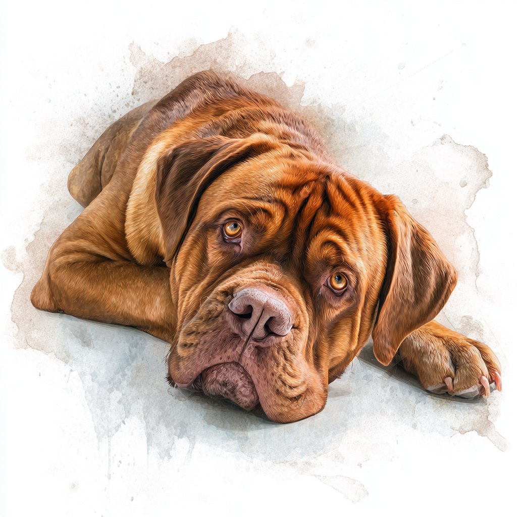 Dogue de Bordeaux - Lying Down - Coaster