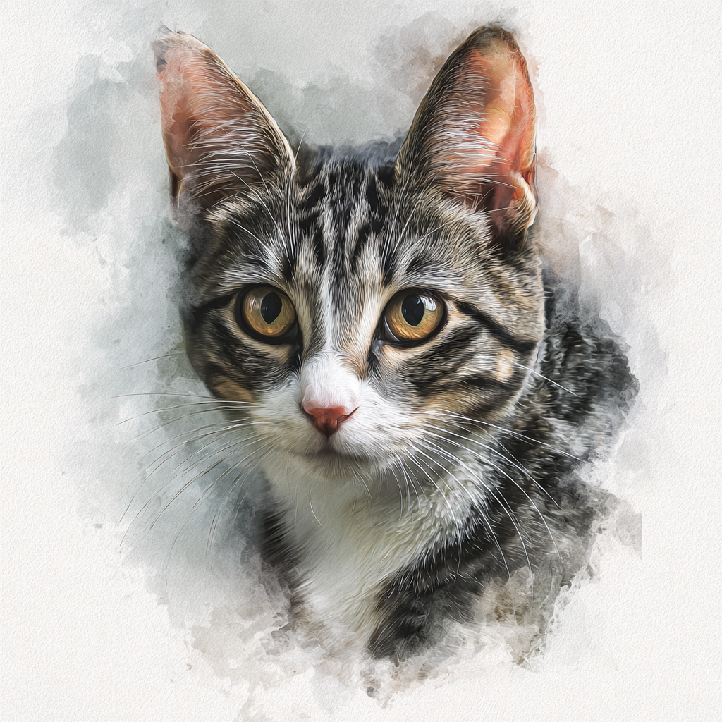 Domestic Short-hair Grey LL - Coaster