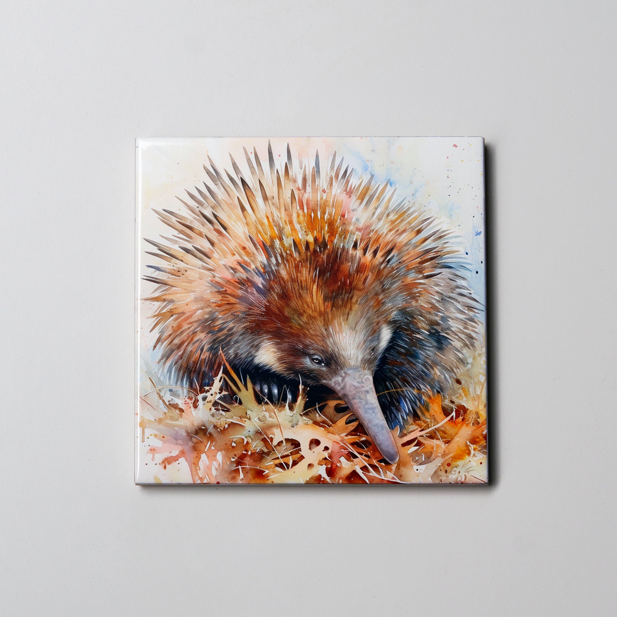 Echidna - leaves - Coaster
