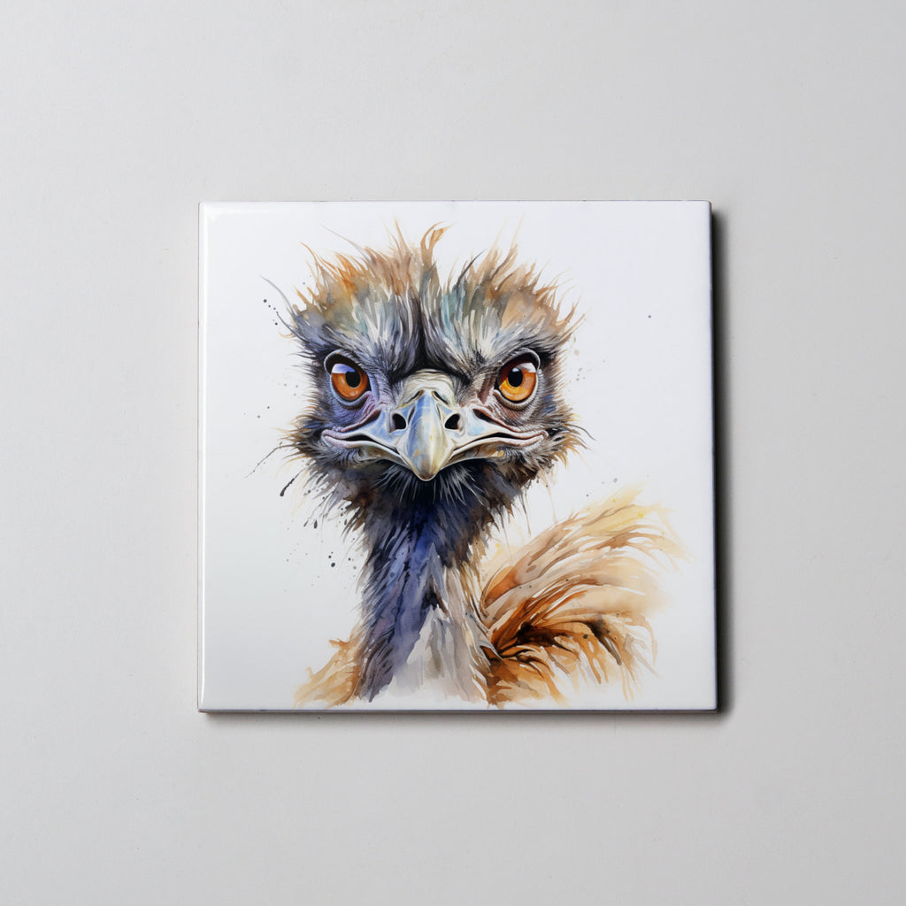 Emu - Portrait - Coaster