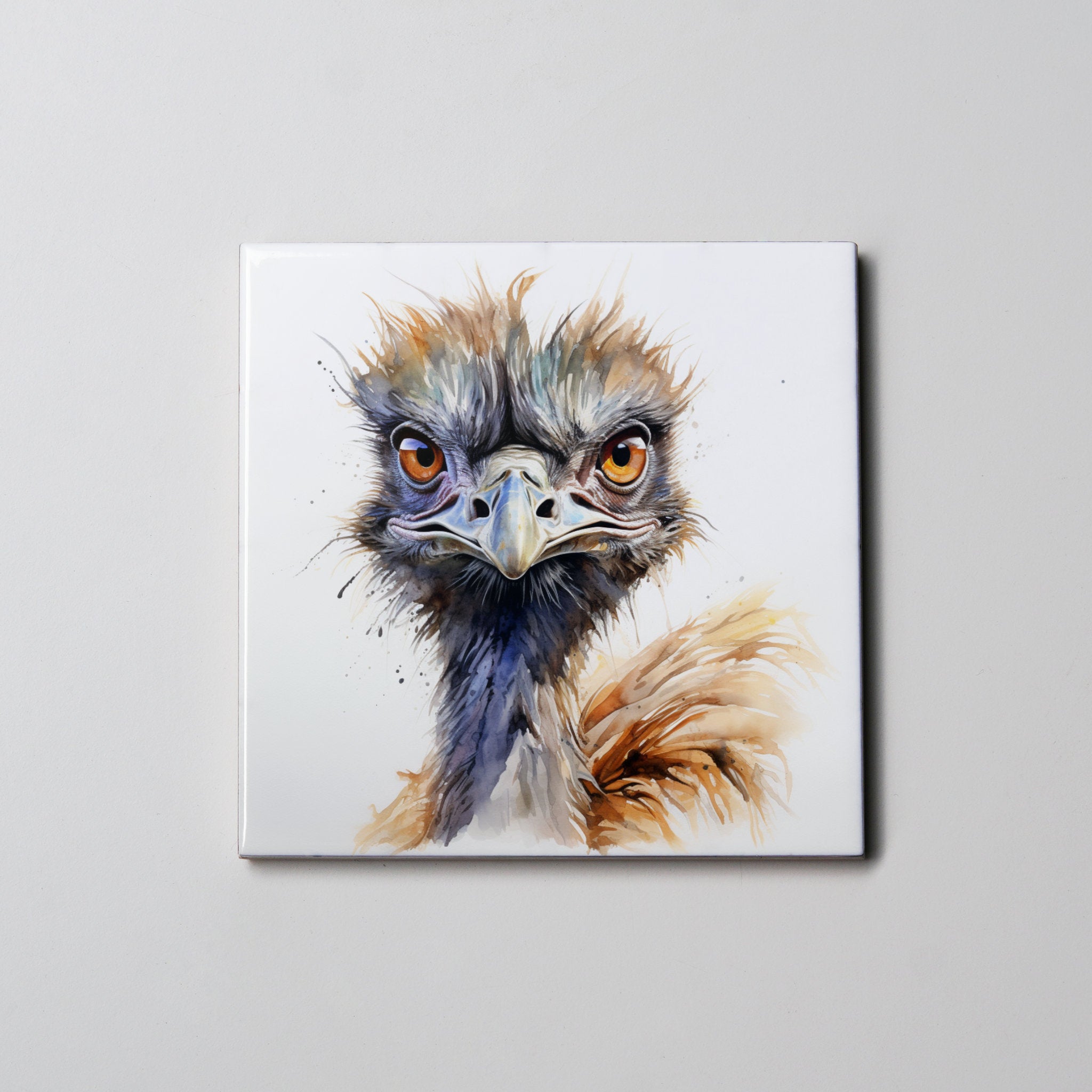 Emu - Portrait - Coaster