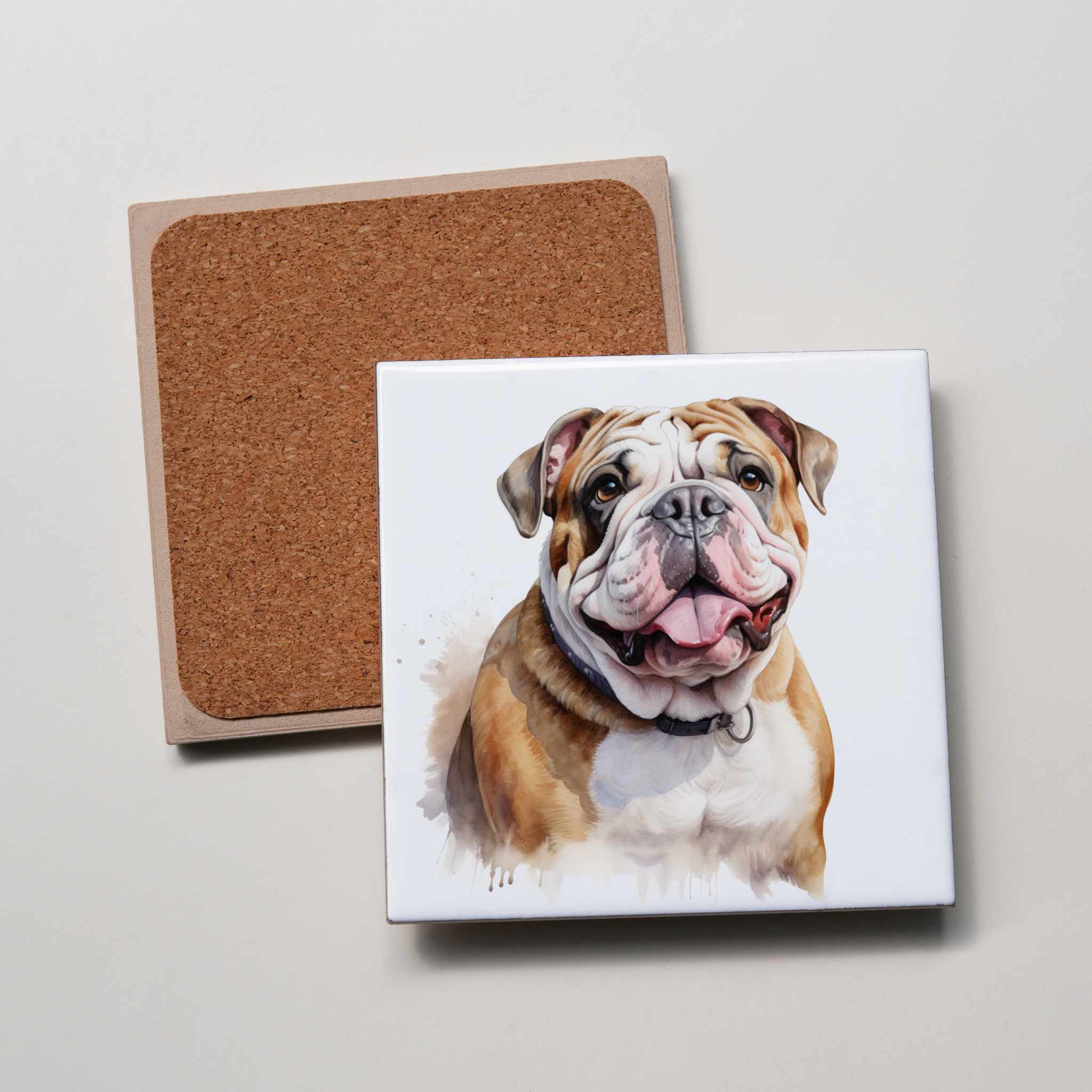 English Bulldog - Portrait - Coaster